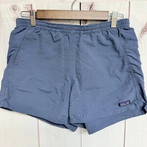 Patagonia Women's Baggies Shorts Small Blue 4” Inseam Drawcord EUC